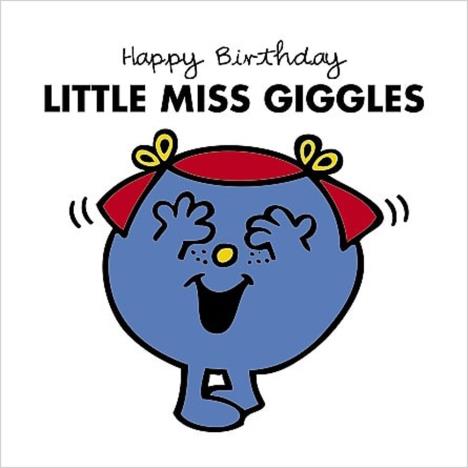 3D Holographic Little Miss Giggles Mr Men Birthday Card £3.59